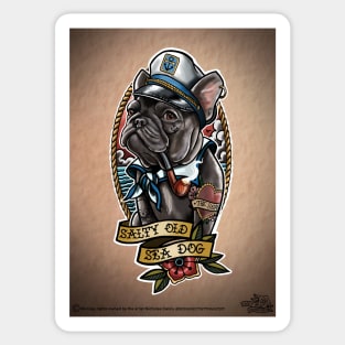 Salty old  Sea dog Sticker